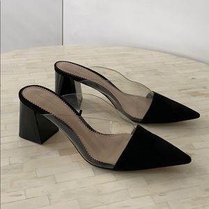 Zara peekaboo mules